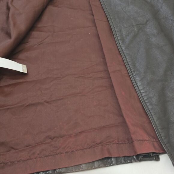 Vintage CR Mates by Domino Leather Trench Coat size 13/14 - Picture 11 of 15